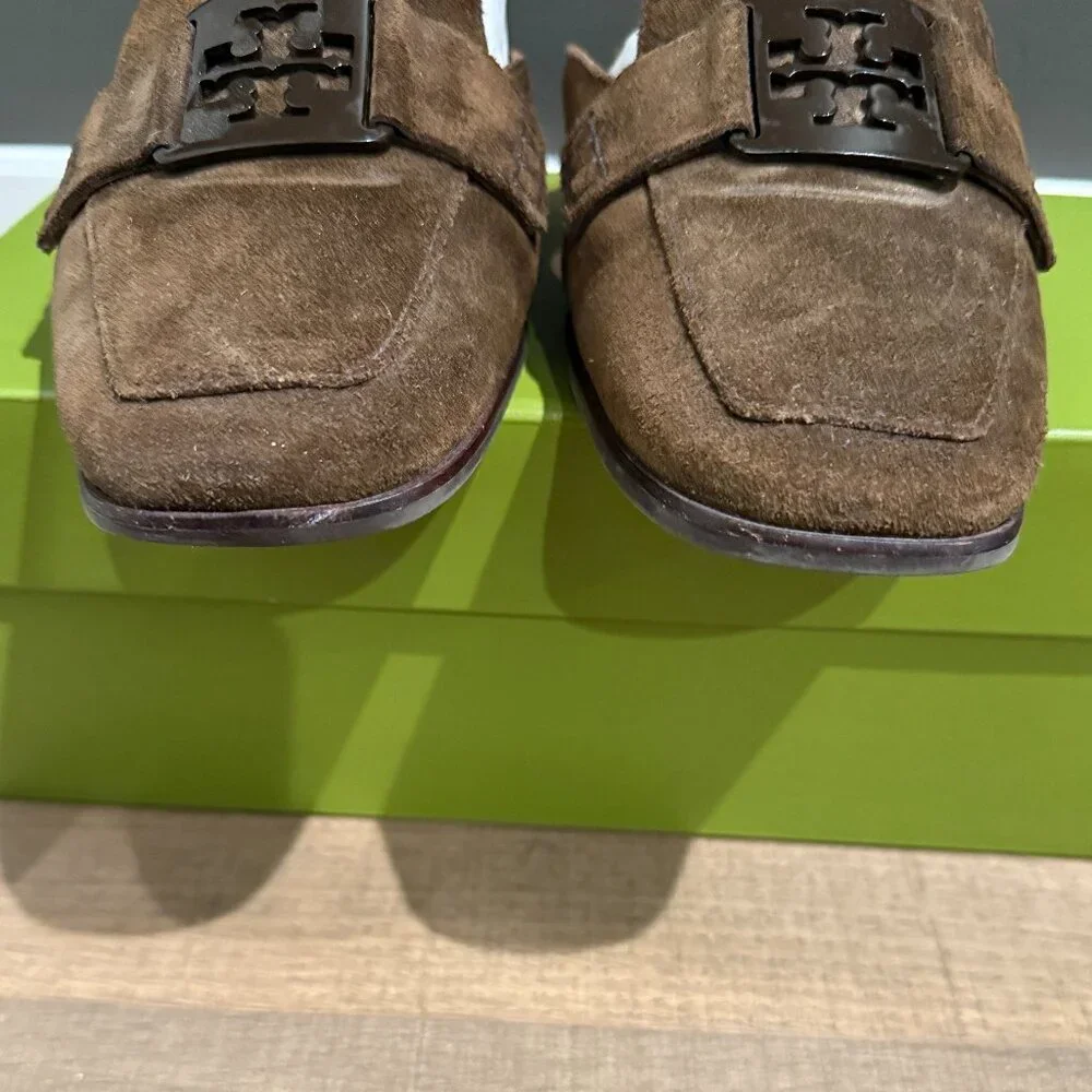 EUC | Tory Burch | Suede Chocolate Brown Mules | $100 - Picture 6 of 8